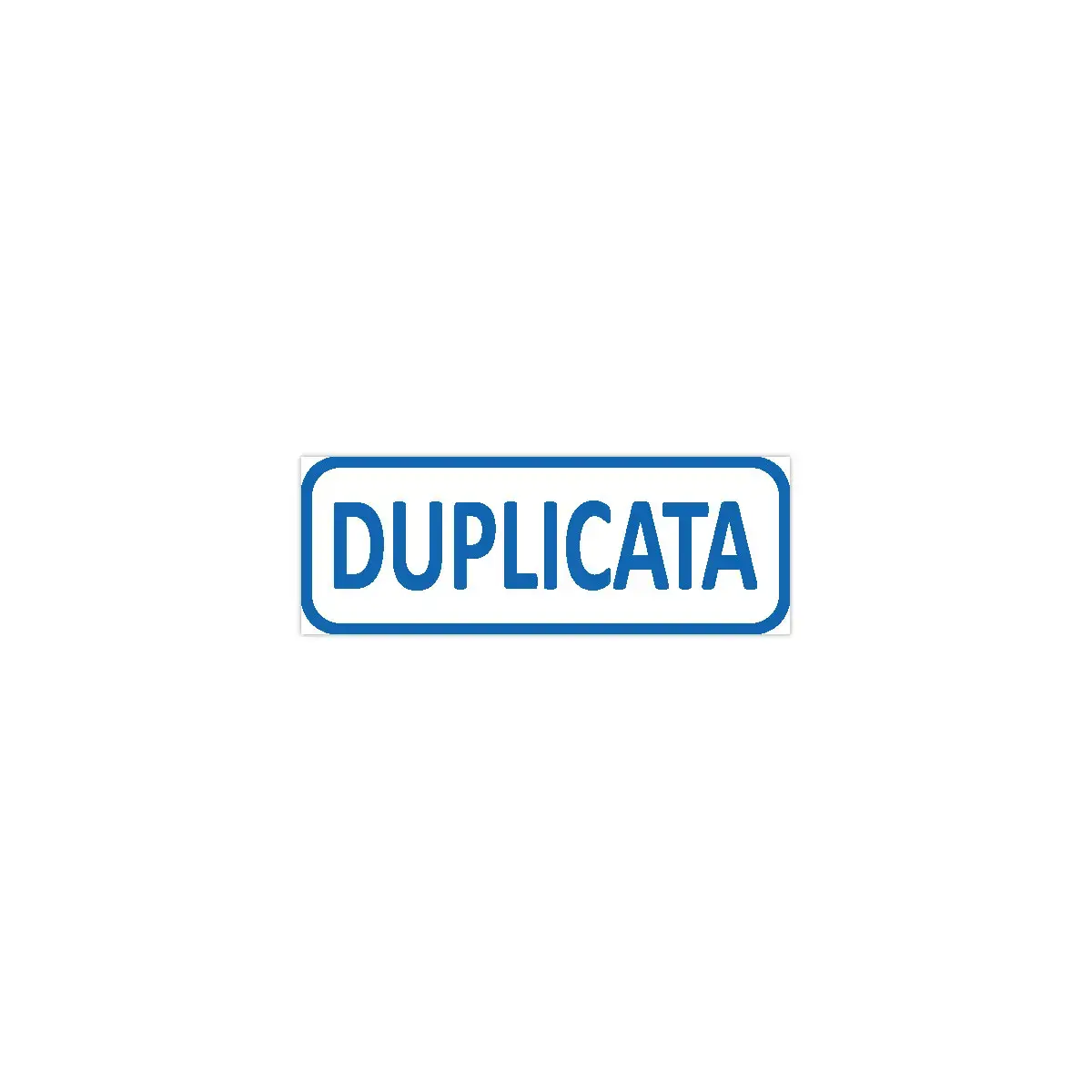 Timbre formule commerciale - 'Duplicata' - TRODAT