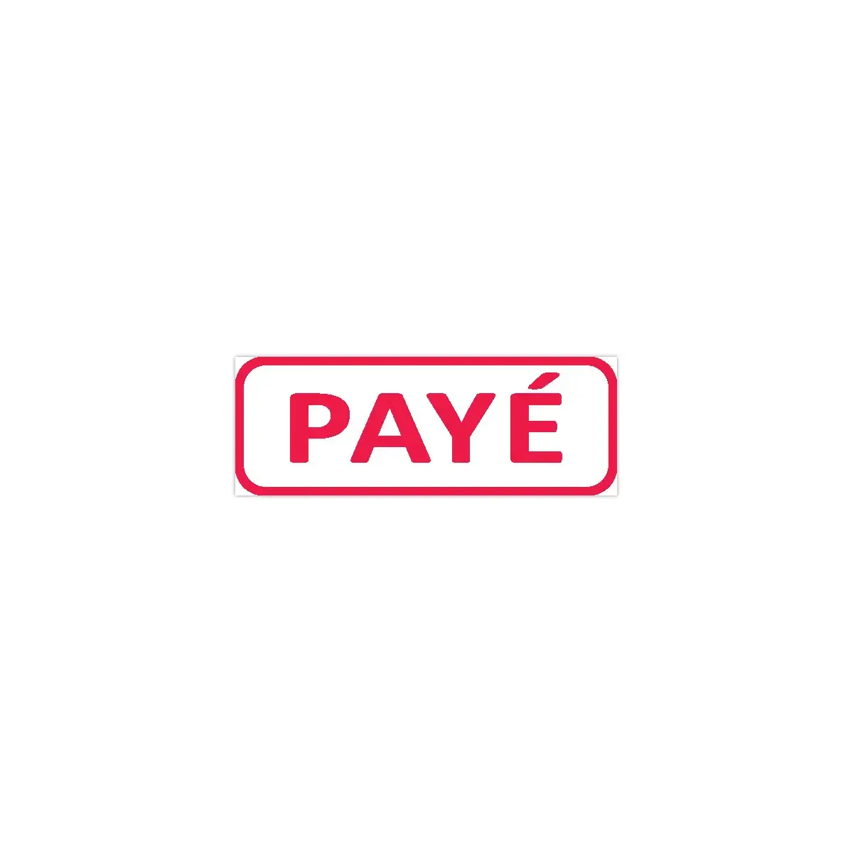 Timbre à formule commerciale X-Print "Payé"- rouge