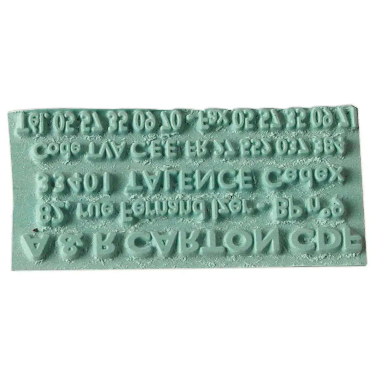 Plaque Caoutchouc seule - 3/4 lignes