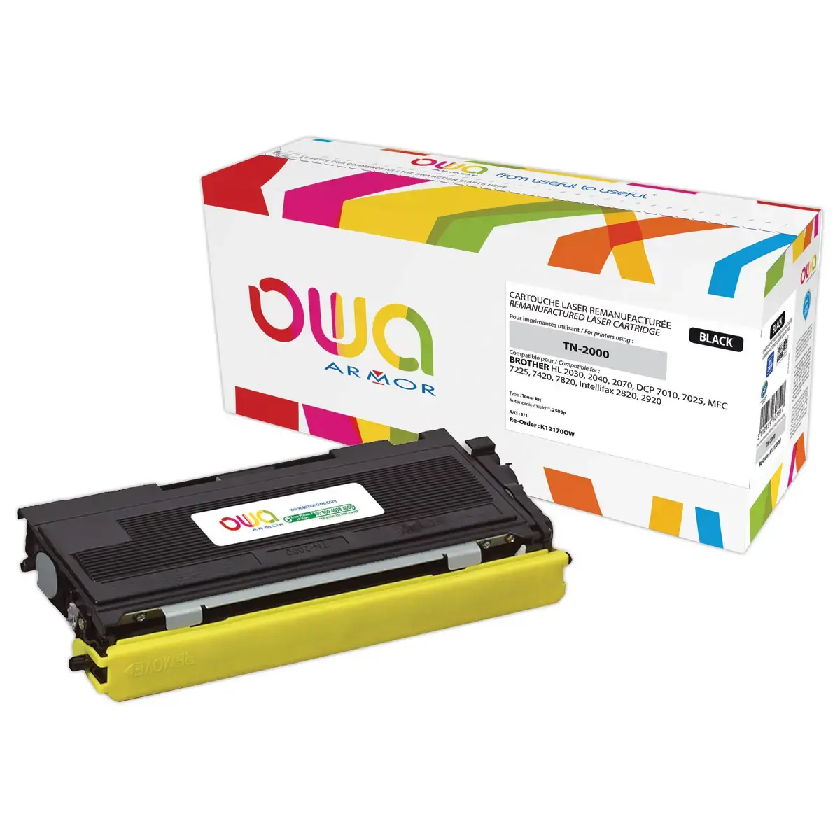 Toner ARMOR &eacute;quiv. BROTHER TN2000 noir 