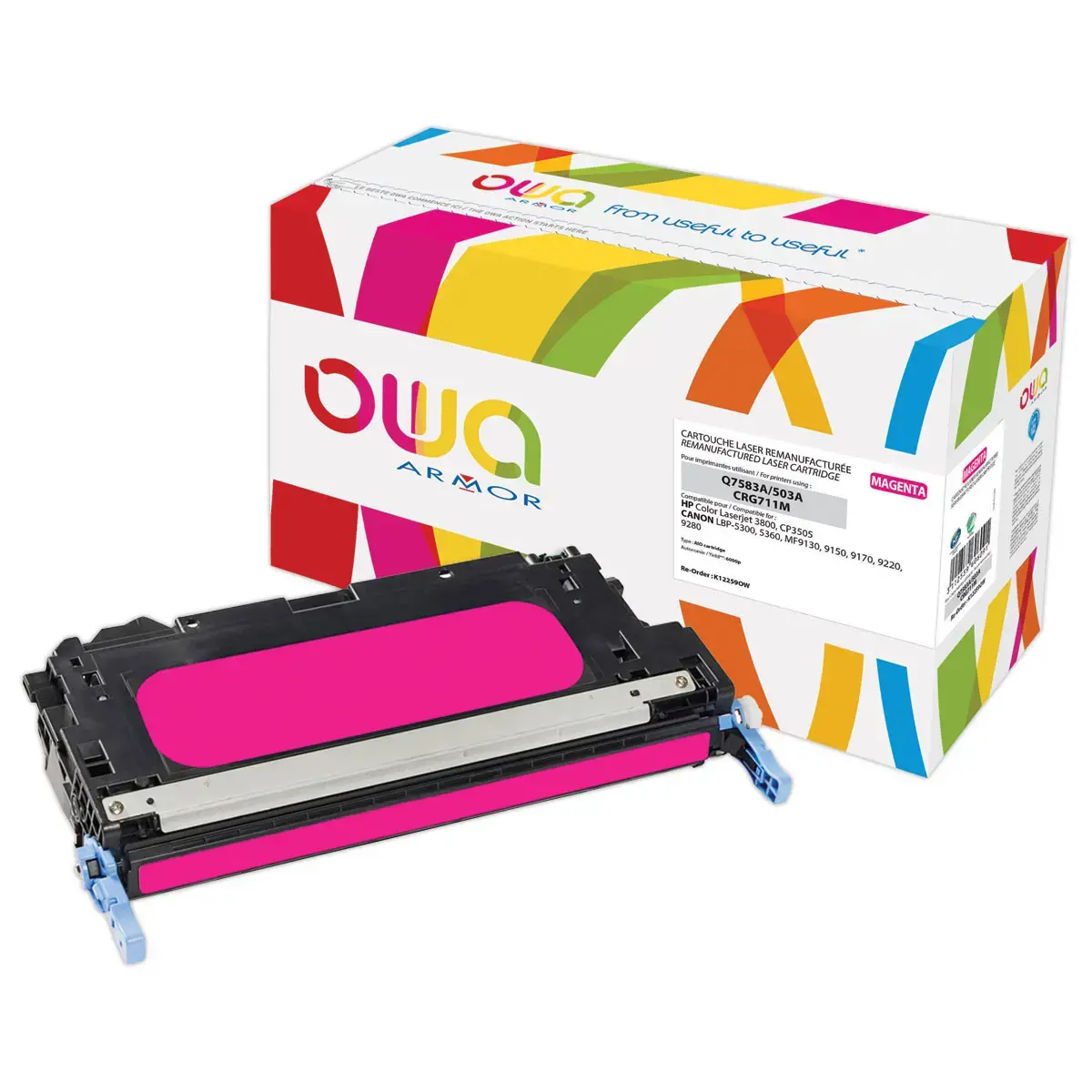 Toner &eacute;q. HP Q7583A, CANON 711M - Magenta - OWA 