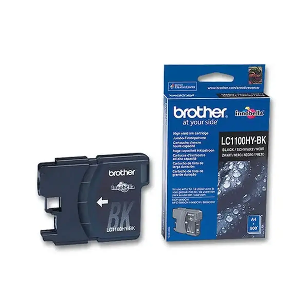 Cartouche jet d'encre BROTHER noire LC1100HYBK haute capacit&eacute; 
