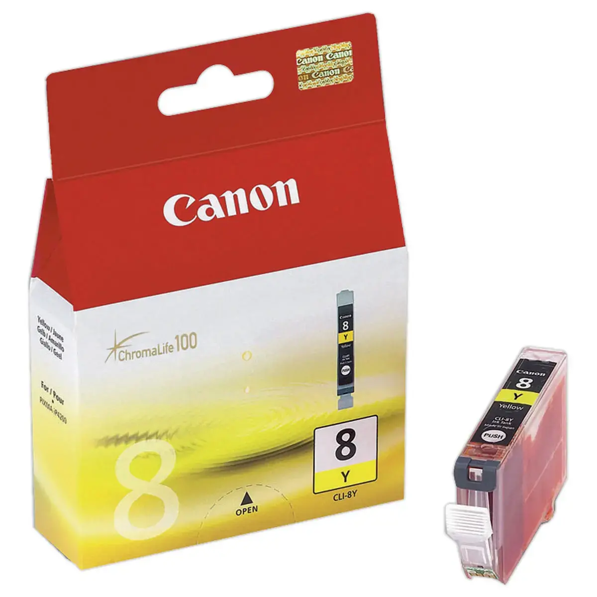 Cartouche 0623B001 CLi8Y - Jaune - Canon