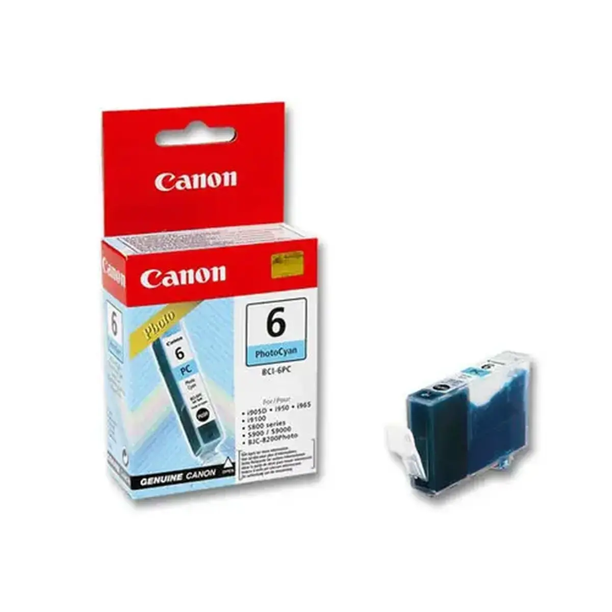 Cartouche 6PC bci - Cyan clair - Canon
