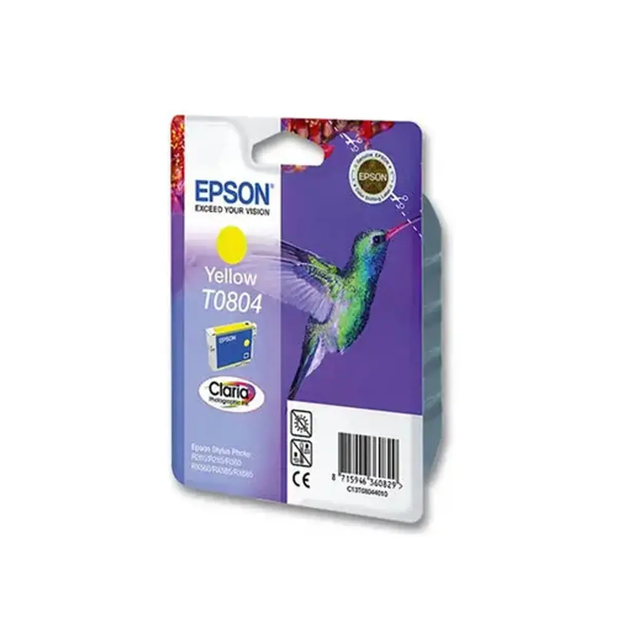 cartouche jet d'encre EPSON jaune Colibri T0804