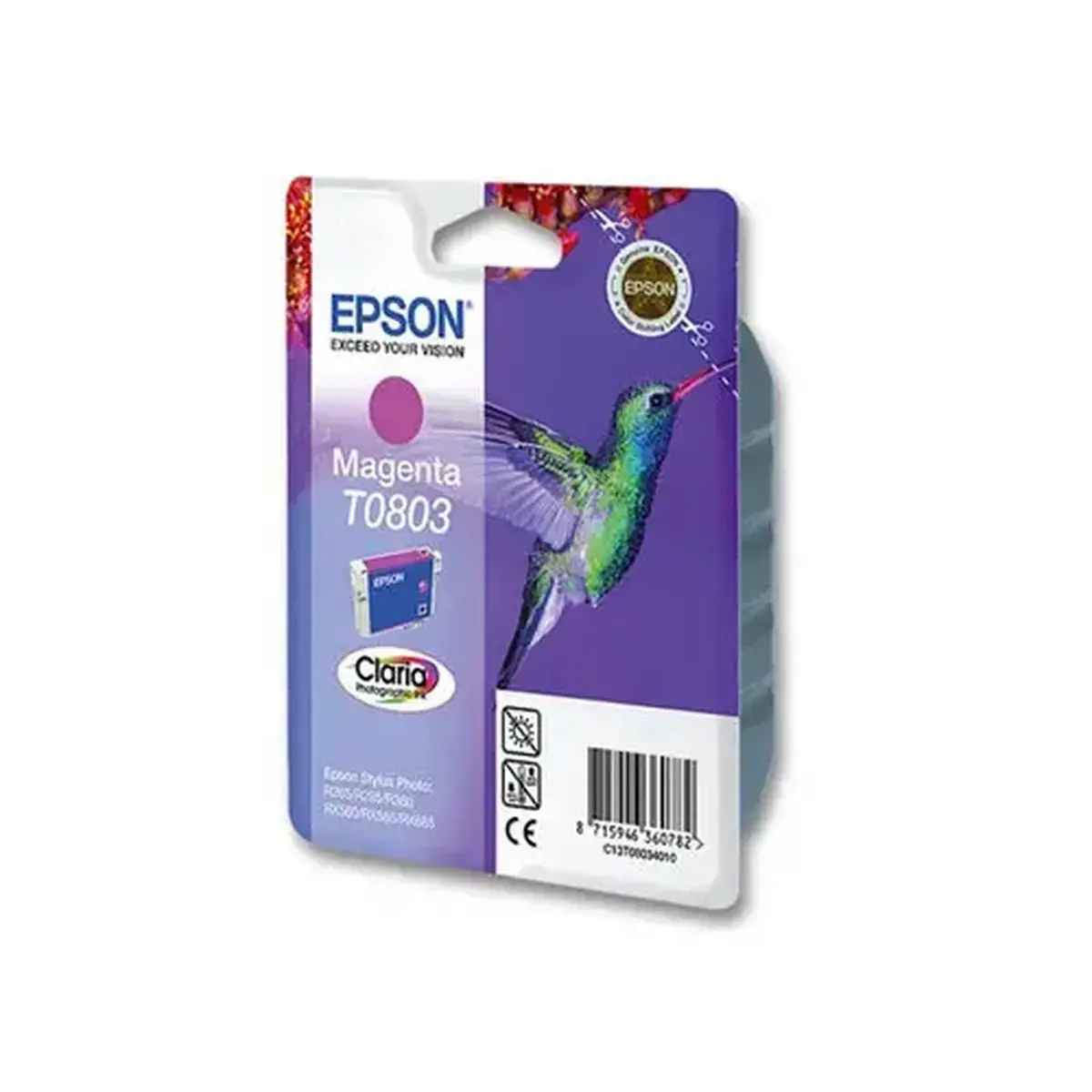 Cartouche jet d'encre EPSON magenta Colibri T0803 
