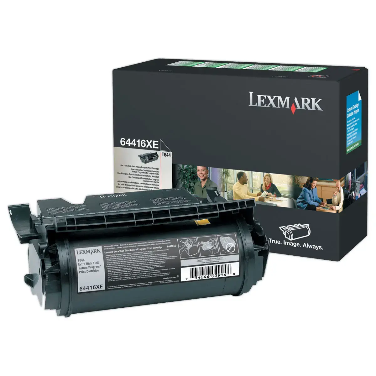 Toner LEXMARK noir 64416XE