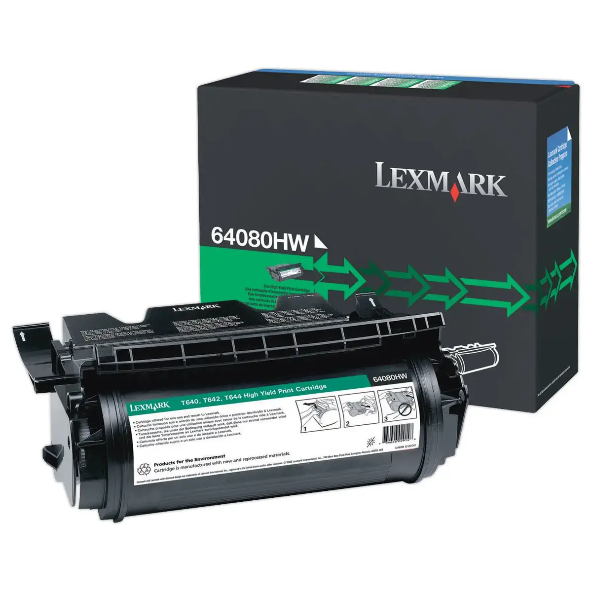 Toner LEXMARK 64080HW Remanufacturée noire