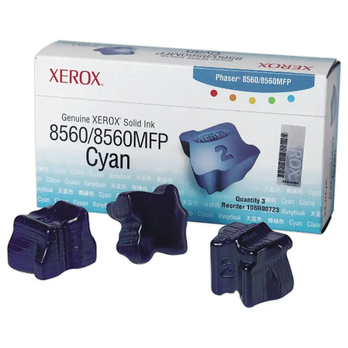Pack de 3 blocs de cire 108R00723 - Cyan - Xerox