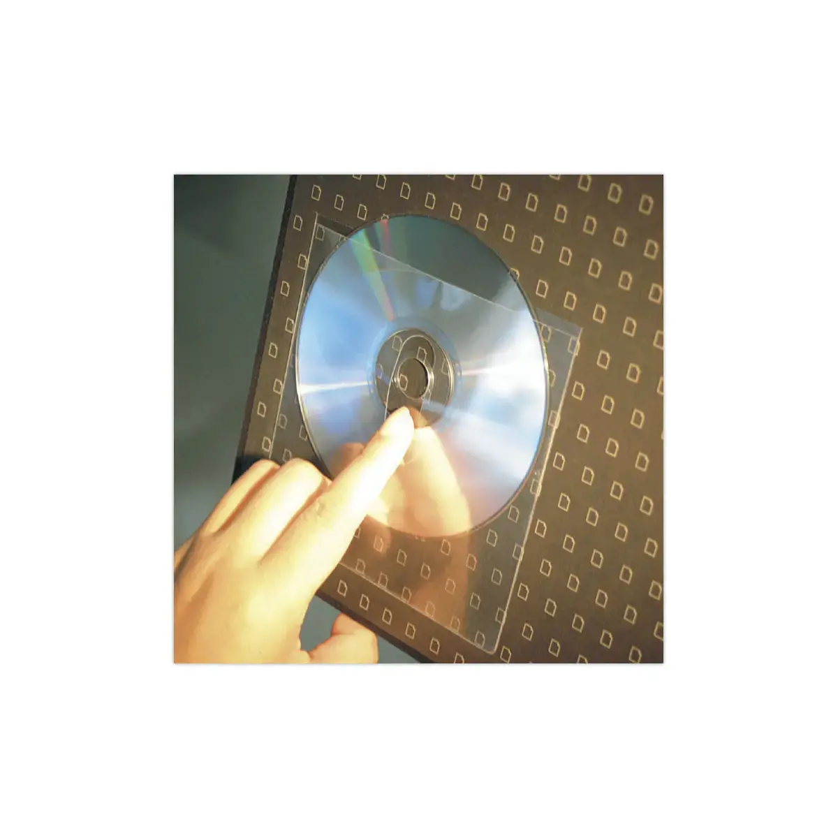 10 Pochettes adh&eacute;sives pour CD/DVD &ndash; Djois 