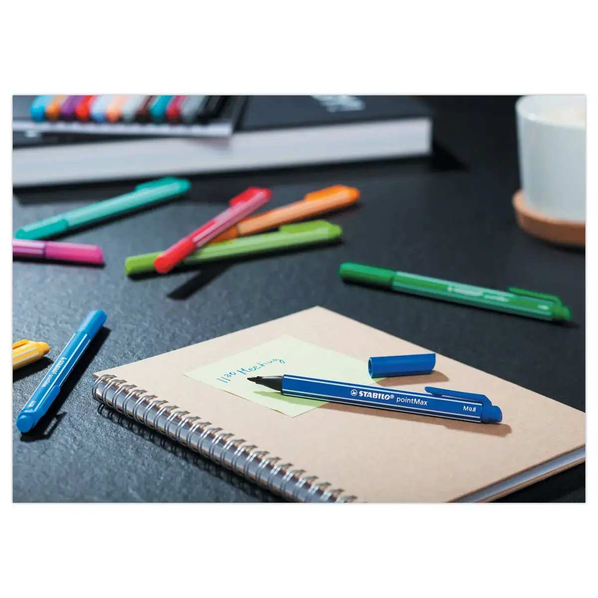 Stylo-feutre pointMax - Pointe moyenne - Vert - STABILO