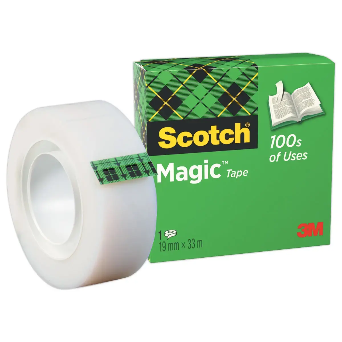 Ruban adh&eacute;sif invisible mat Scotch Magic 810 - 33 m x 19 mm - SCOTCH 