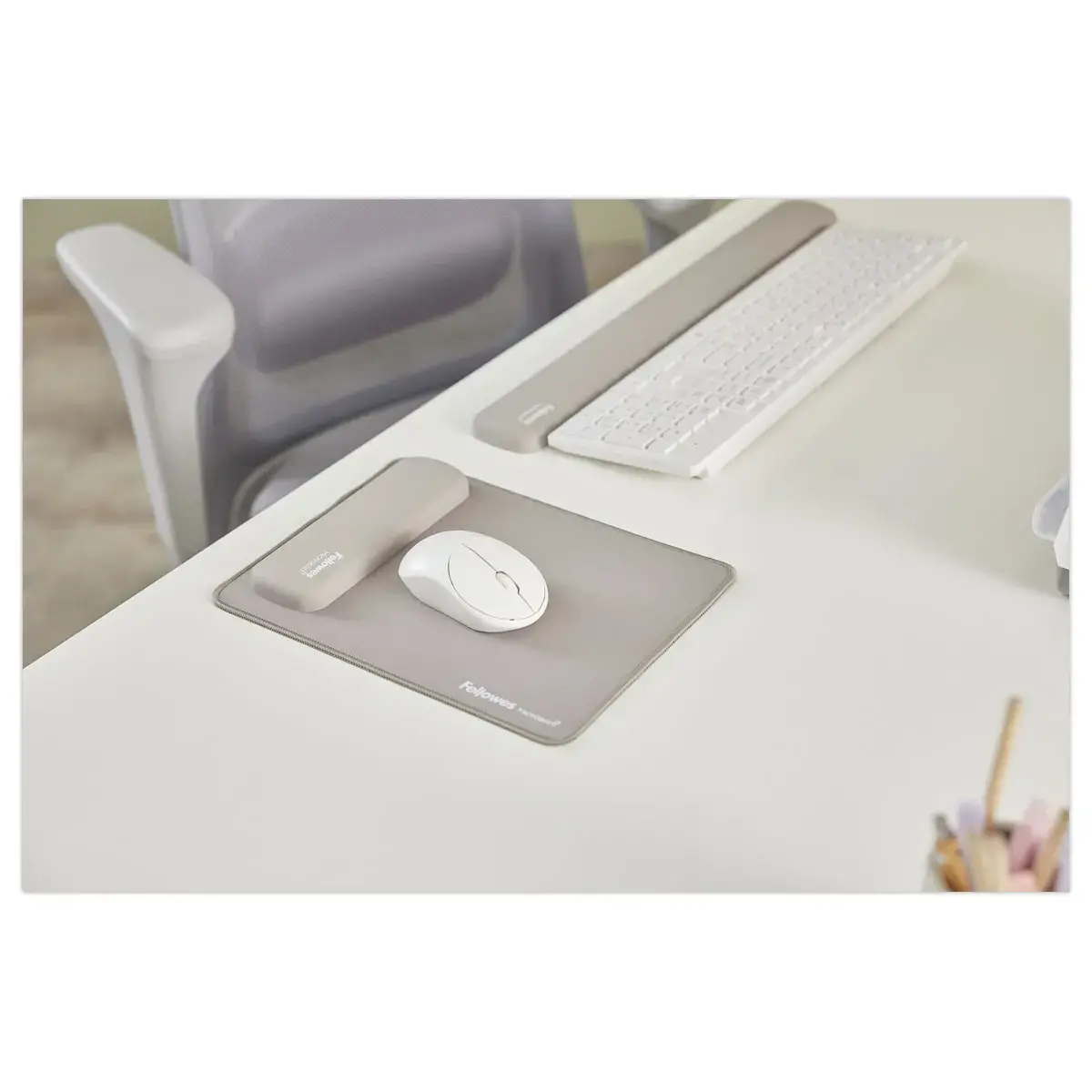 Tapis de souris repose-poignet Breyta - Sable - FELLOWES