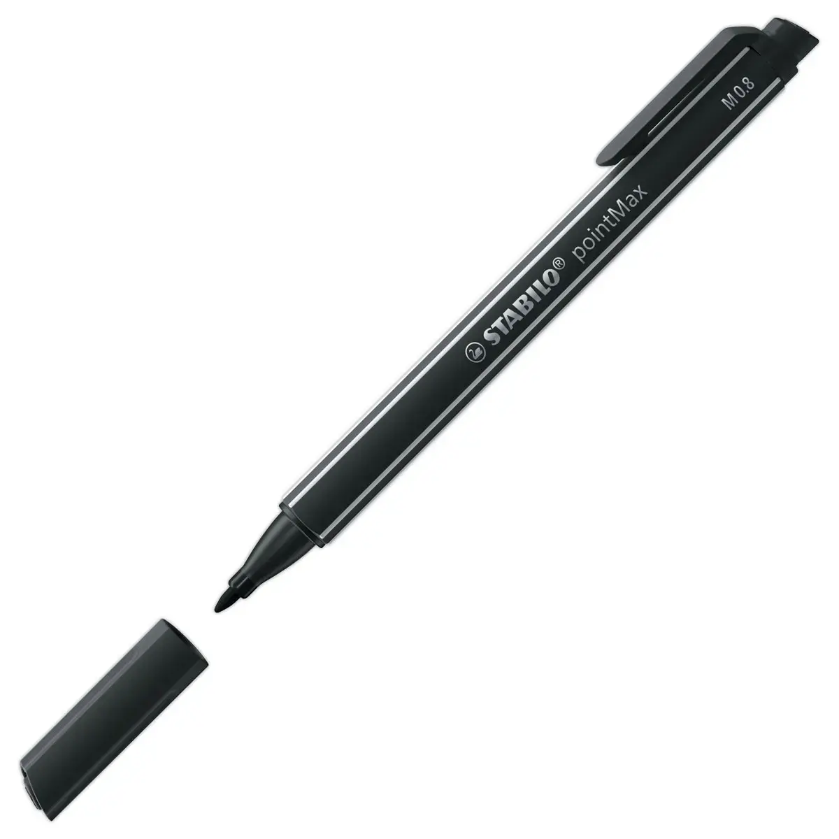 Stylo-feutre pointMax - Pointe moyenne - Noir - STABILO 