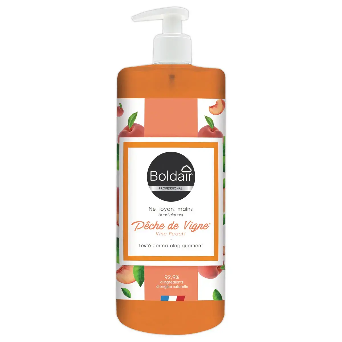 Flacon de savon liquide parfum pêche - 500 ml - TOPMAIN