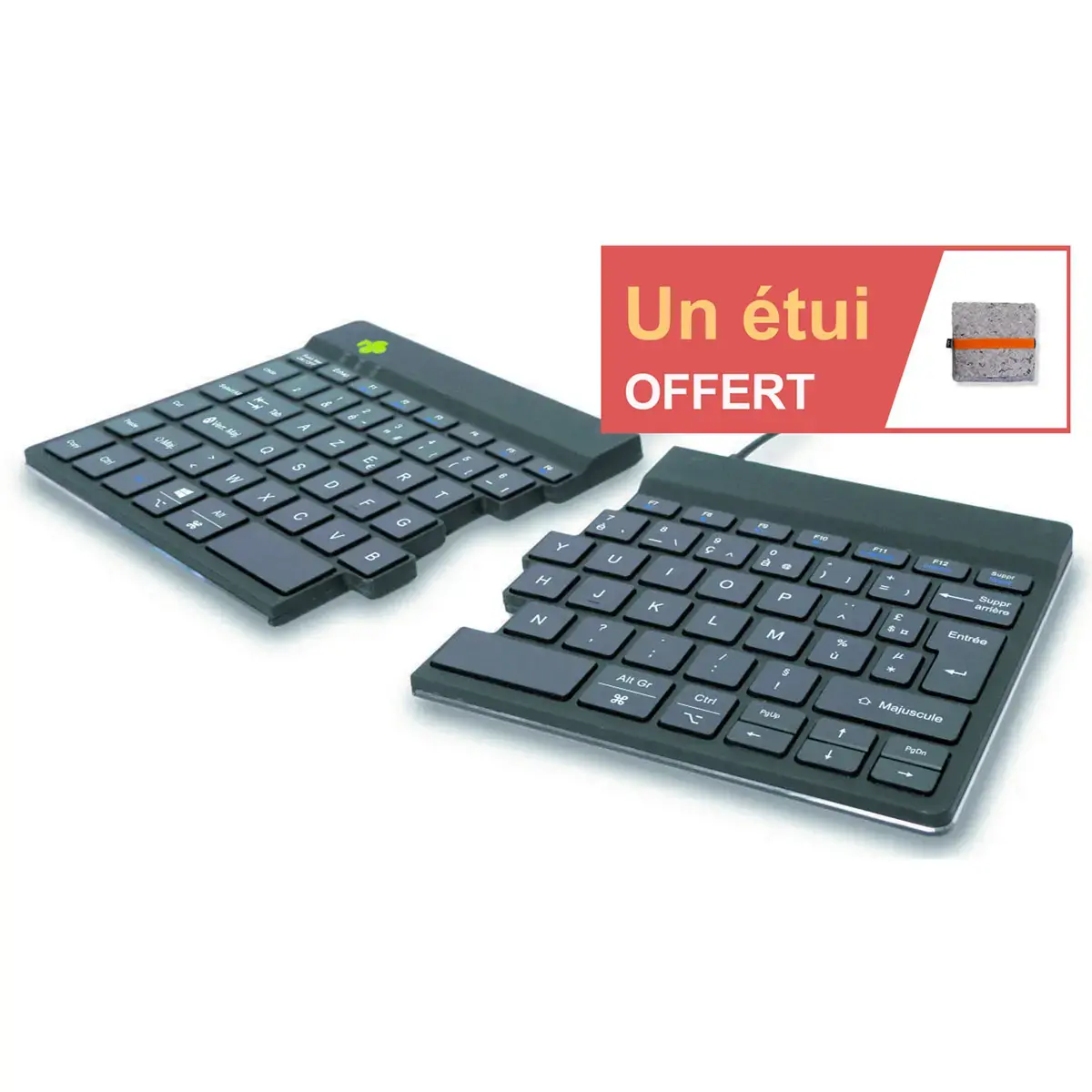 Clavier ergonomique Split Break noir