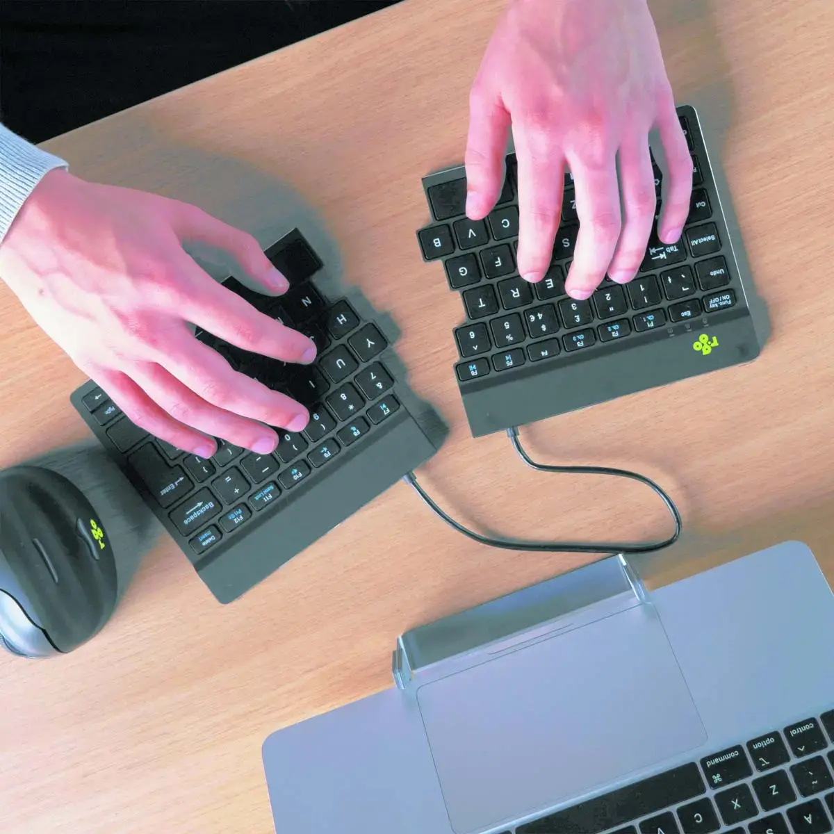 Clavier ergonomique Split Break noir