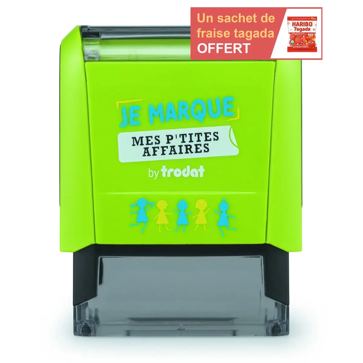 Tampon Je marque mes p'tites affaires Typo Trodat 