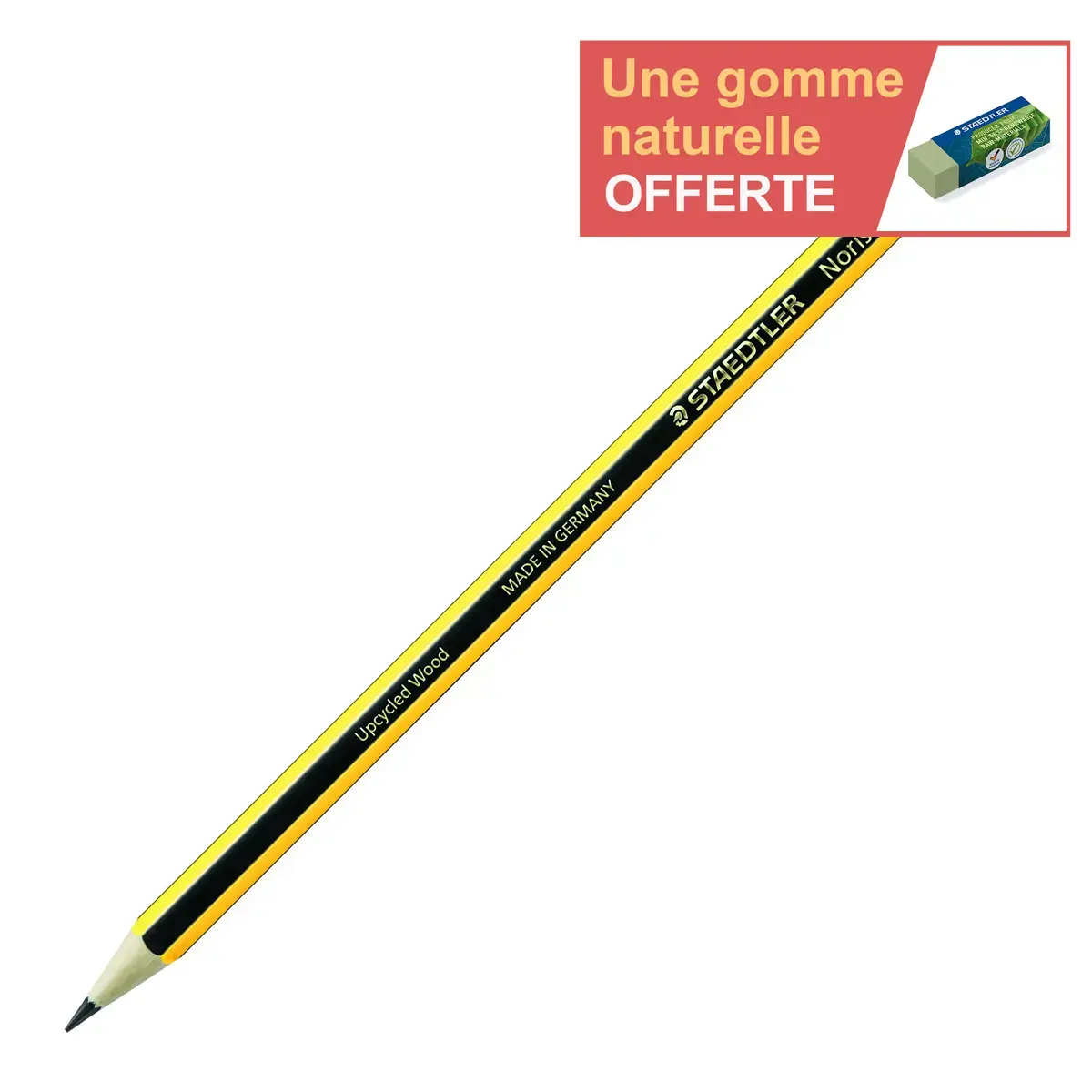 12 Crayons à papier - bois recyclé - HB - Staedtler