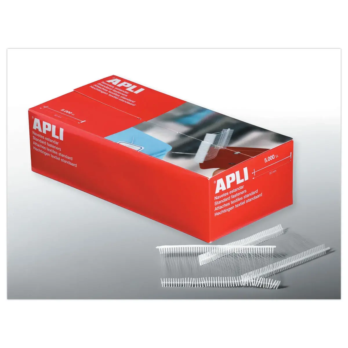 5000 Attaches blanches 50mm en polypro