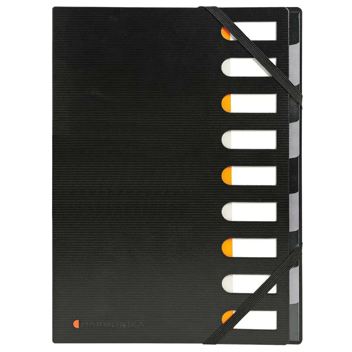 Trieur rigide HARMONIKA&reg; Exactive&reg; dos extensible 9 compartiments noir - Noir - EXACOMPTA 