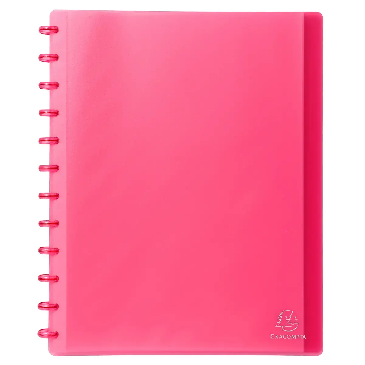 Prot&egrave;ge-documents &agrave; anneaux et pochettes d&eacute;tachables 60 vues - A4 - Rouge - EXACOMPTA 