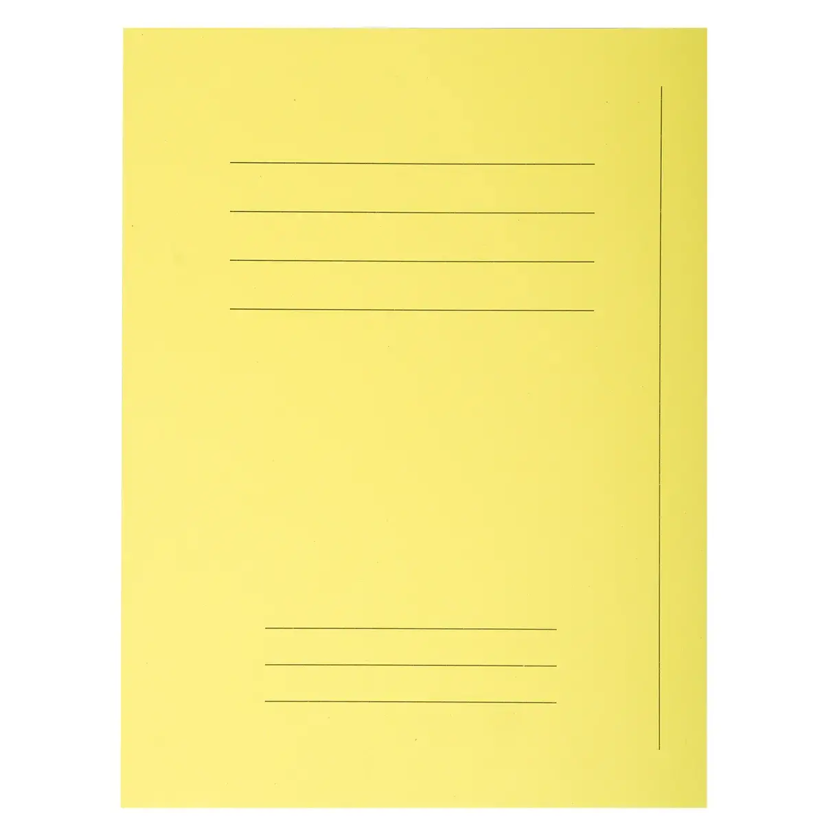 Paquet 50 chemises Forever&reg; 220 100% recycl&eacute; avec impression - 24x32cm - Jaune - EXACOMPTA 