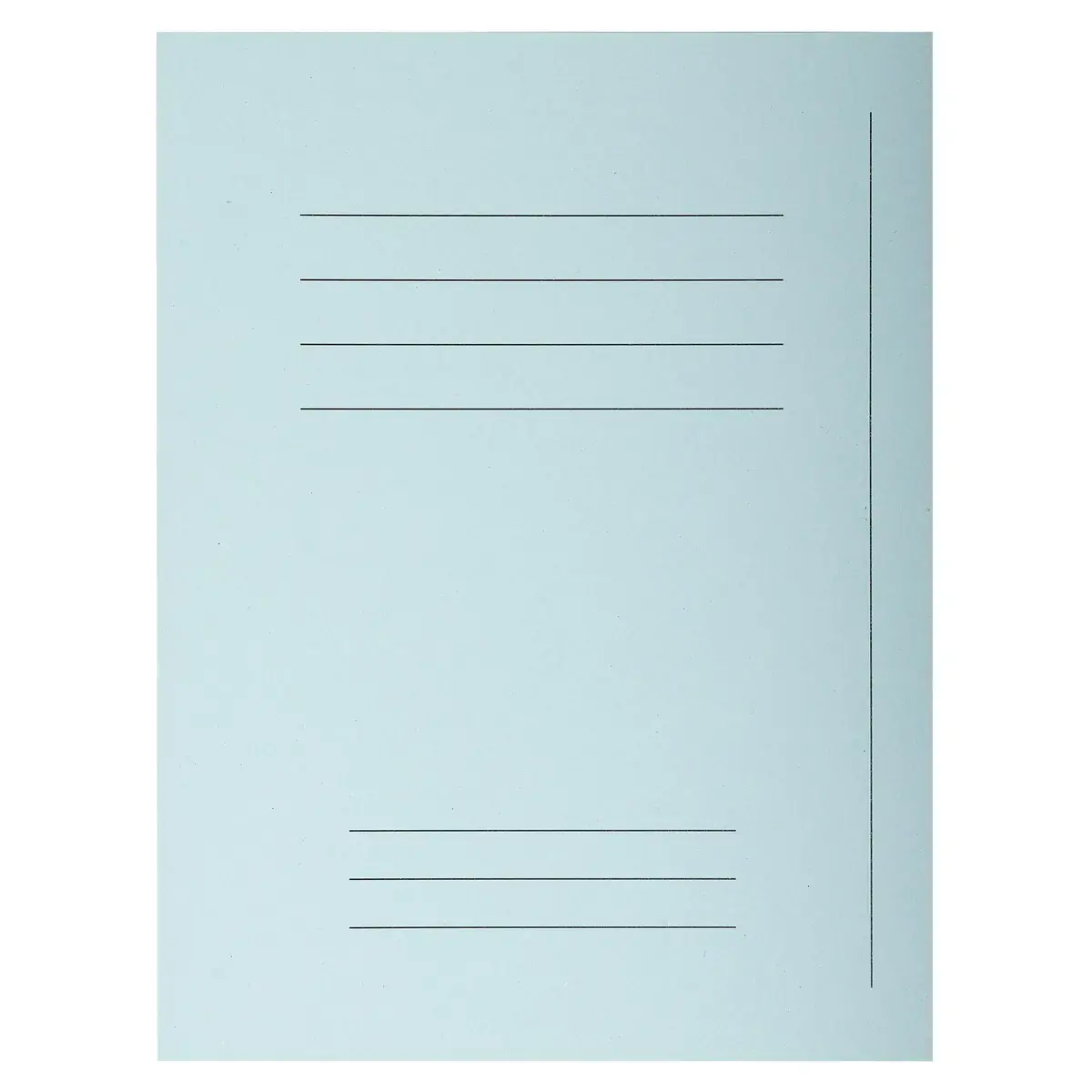 Paquet 50 chemises Forever&reg; 220 100% recycl&eacute; avec impression - 24x32cm - Bleu clair - EXACOMPTA 