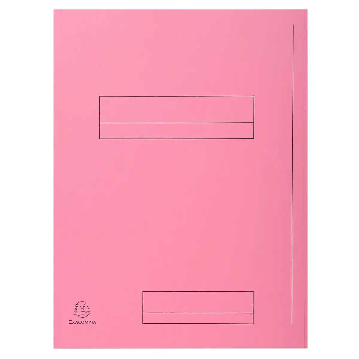 Paquet de 50 chemises imprimées 2 rabats SUPER 210 - 24x32cm - Rose - EXACOMPTA