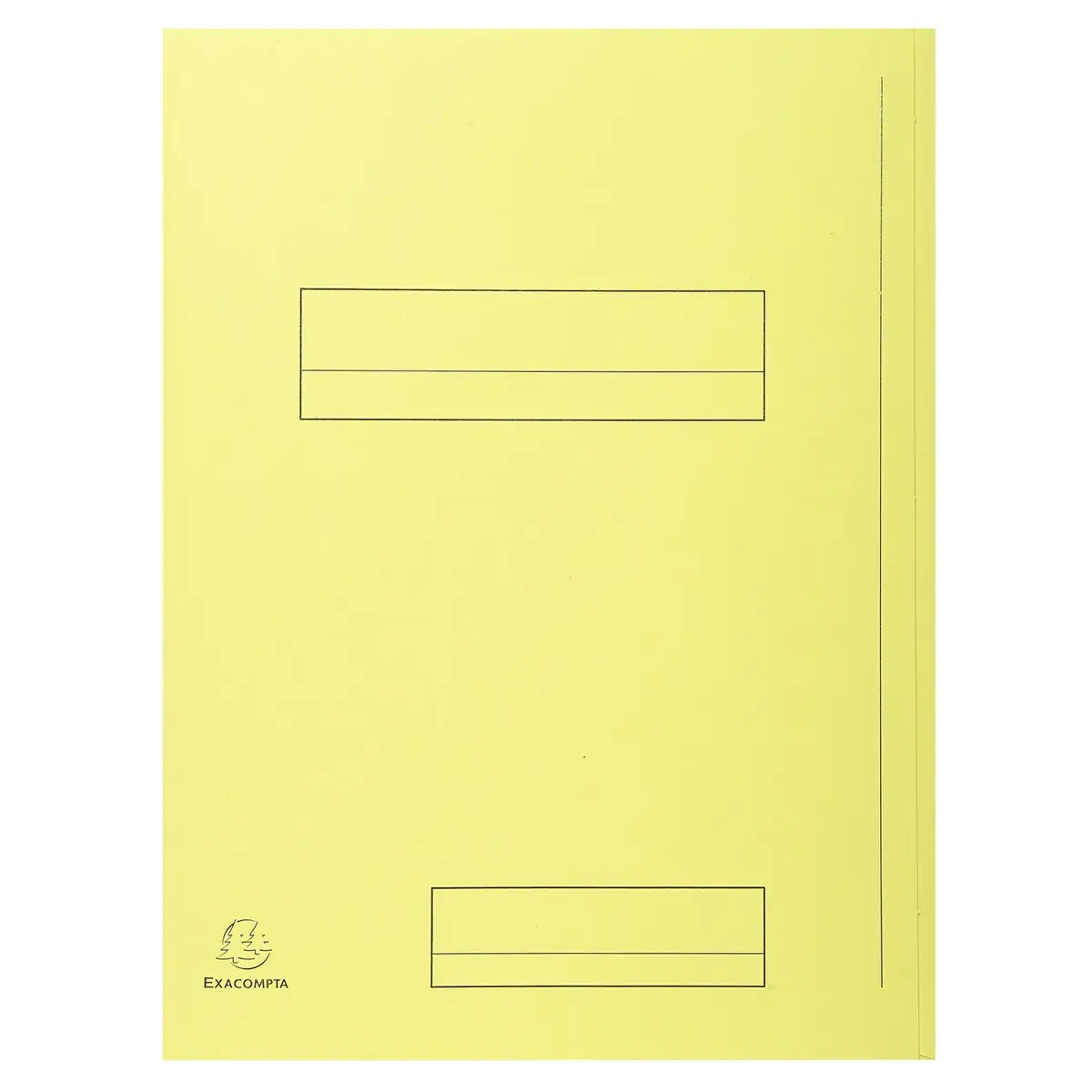 Paquet de 50 chemises imprim&eacute;es 2 rabats SUPER 210 - 24x32cm - Canari - EXACOMPTA 