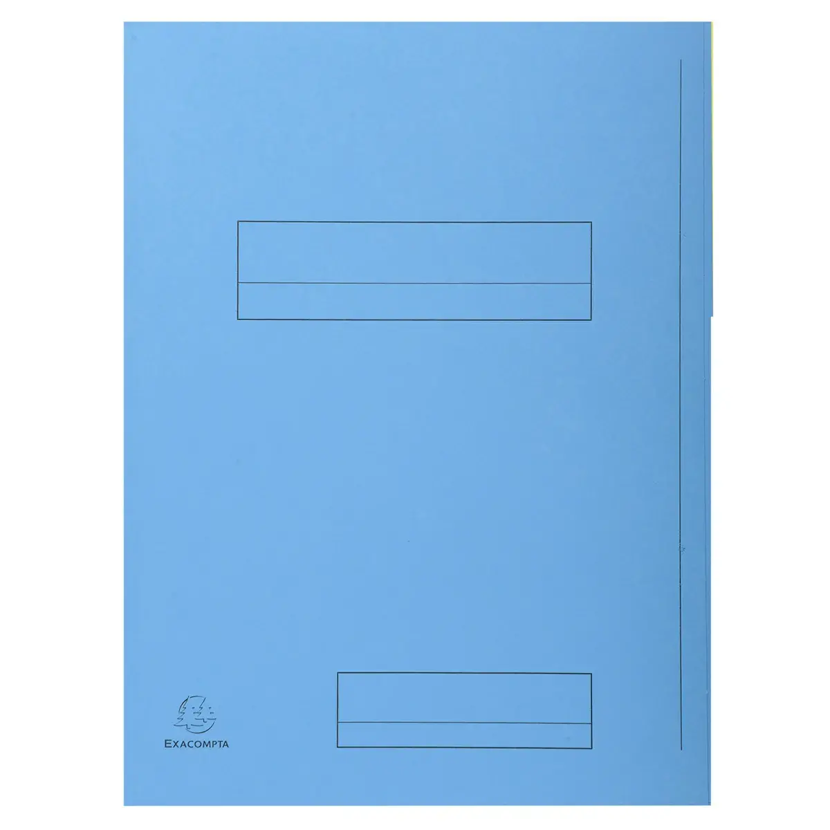Paquet de 50 chemises imprimées 2 rabats SUPER 210 - 24x32cm - Bleu clair - EXACOMPTA