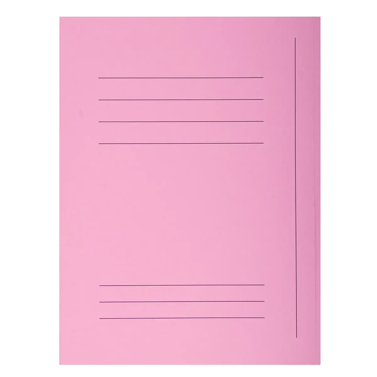 Paquet 50 chemises imprimées 3 rabats SUPER 210 - 24x32cm - Rose - EXACOMPTA