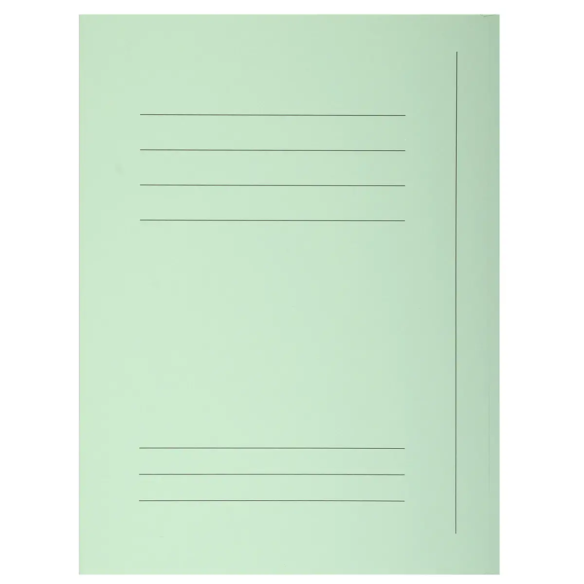Paquet 50 chemises imprim&eacute;es 3 rabats SUPER 210 - 24x32cm - Vert clair - EXACOMPTA 