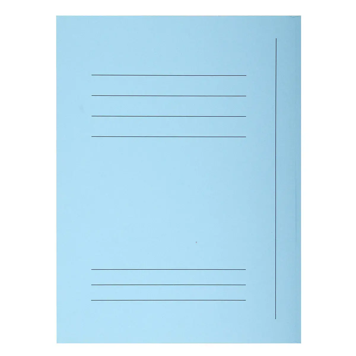 Paquet 50 chemises imprimées 3 rabats SUPER 210 - 24x32cm - Bleu clair - EXACOMPTA