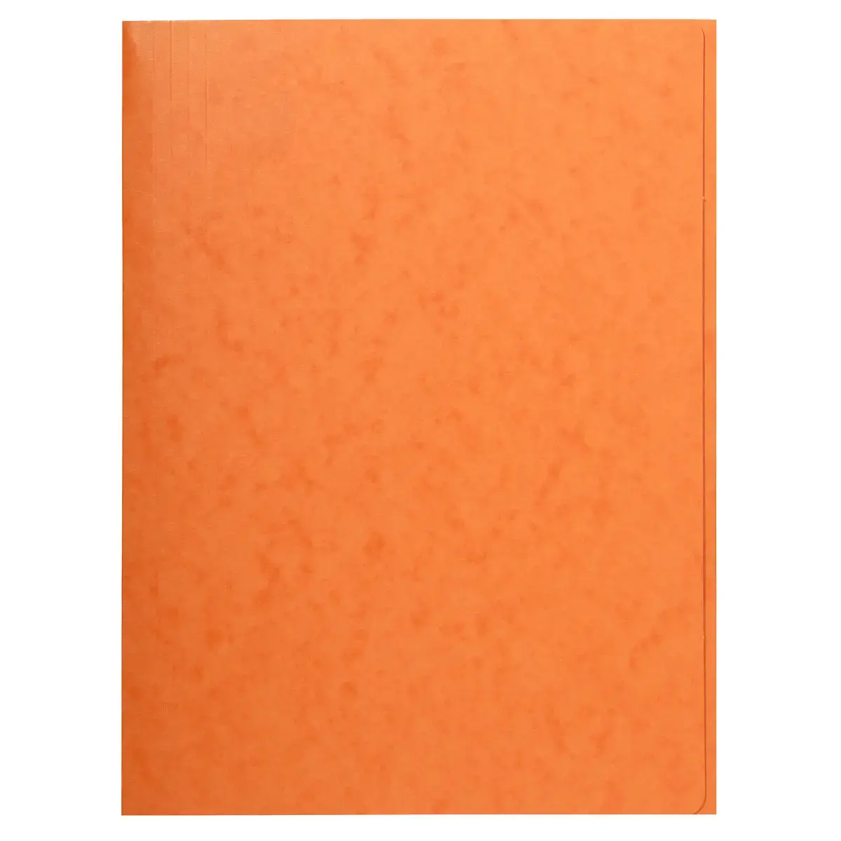 Chemise simple sans &eacute;lastique avec 3 rabats carte lustr&eacute;e 400gm&sup2; - A4 - Orange - EXACOMPTA 