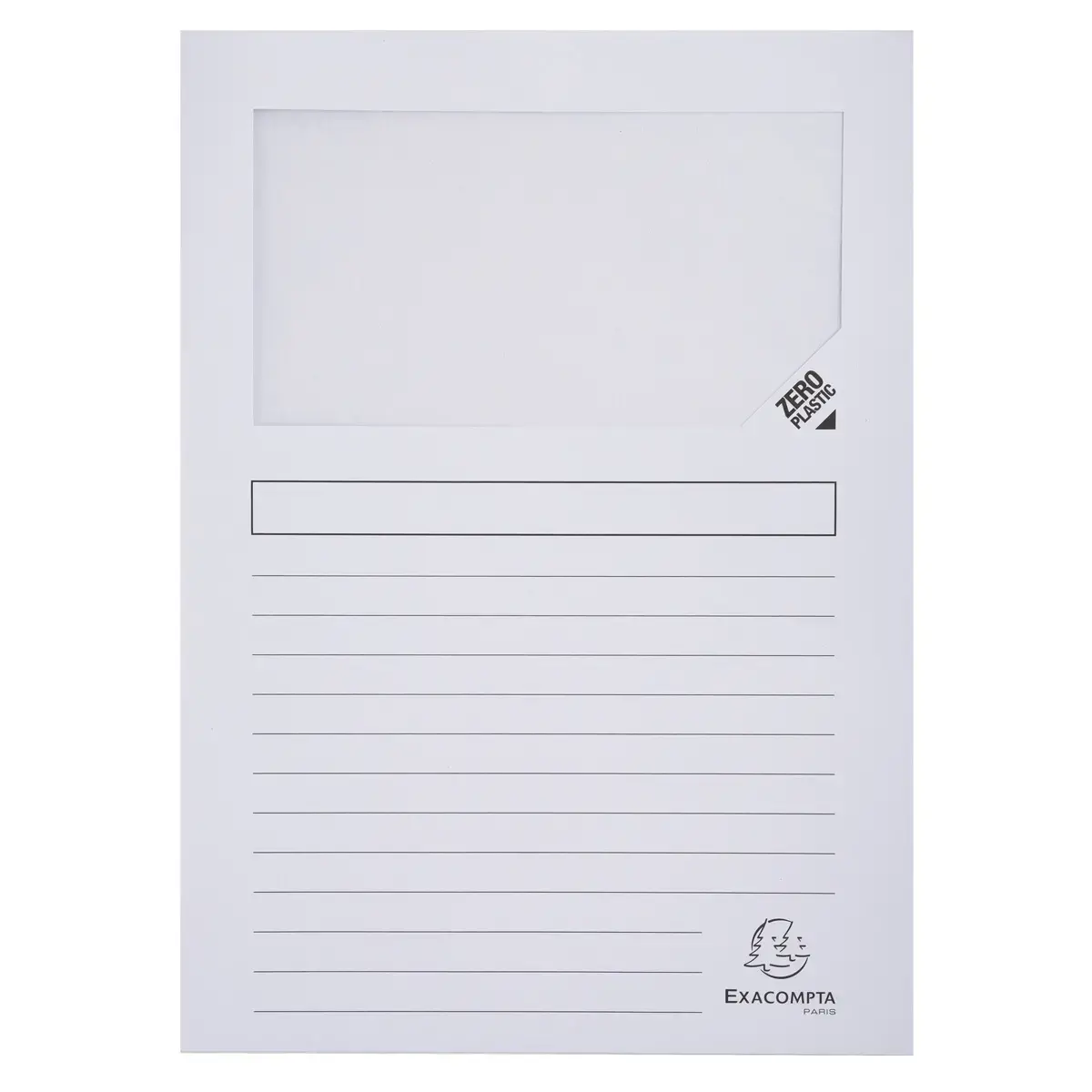 Paquet de 10 chemises à fenetre Forever - 22x31cm - Couleurs assorties - EXACOMPTA