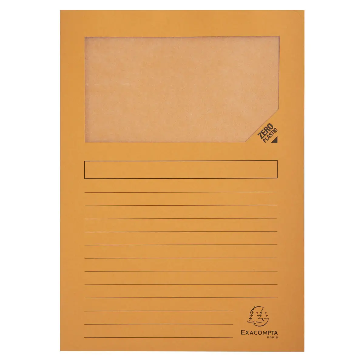 Paquet de 25 chemises à fenêtre Forever® 120g/m² - 22x31cm - Orange - EXACOMPTA
