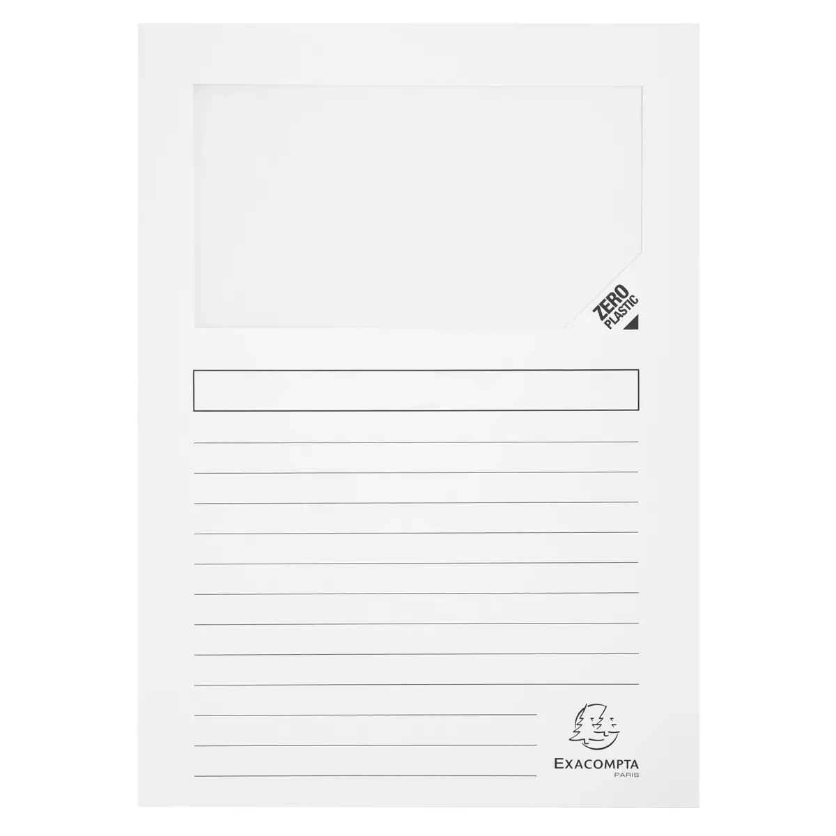 Paquet de 10 chemises &agrave; fen&ecirc;tre SUPER 160 g/m2 - 22 x 31 cm - Couleurs assorties - Exacompta 