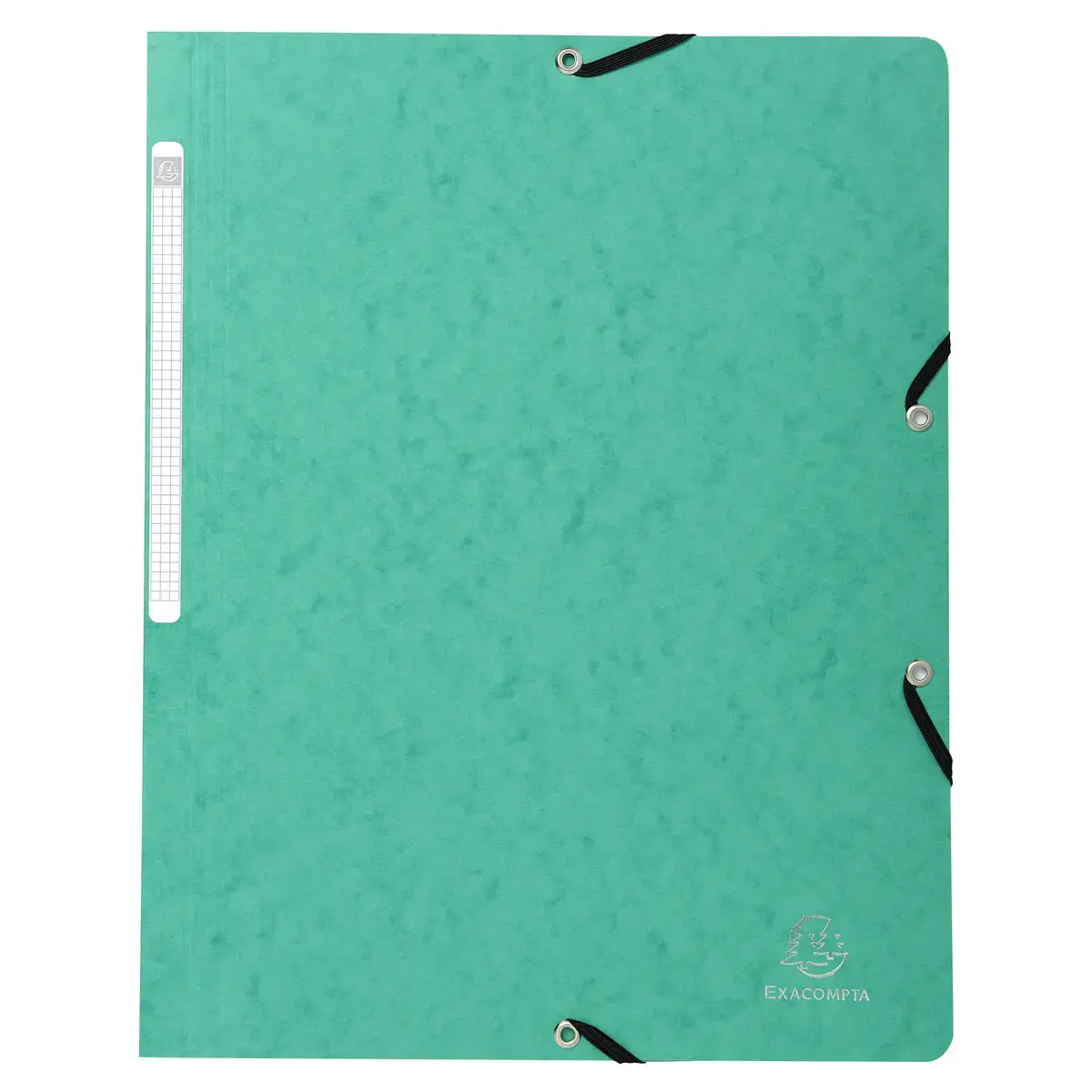Chemise à élastique sans rabat carte lustrée 400gm² - A4 - Vert - EXACOMPTA