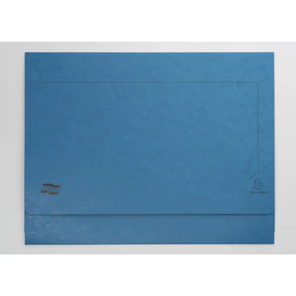 Chemises poche en carte lustrée 225g/m2- A3 - Bleu - EXACOMPTA