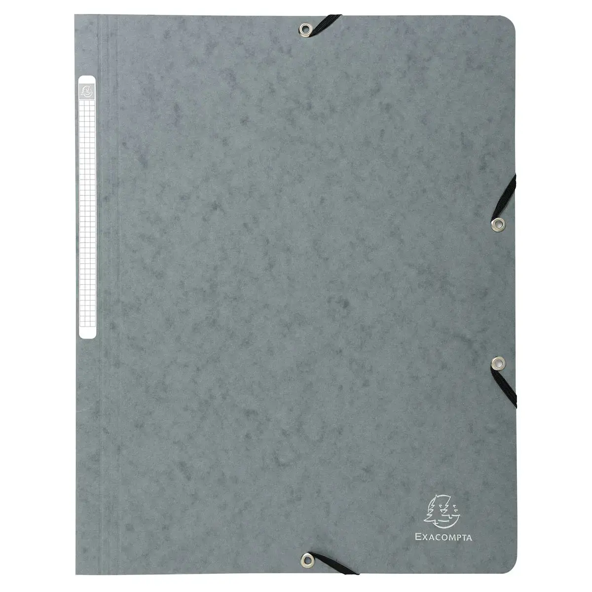 Chemise à élastique sans rabat carte lustrée 400gm² - A4 - Gris - EXACOMPTA