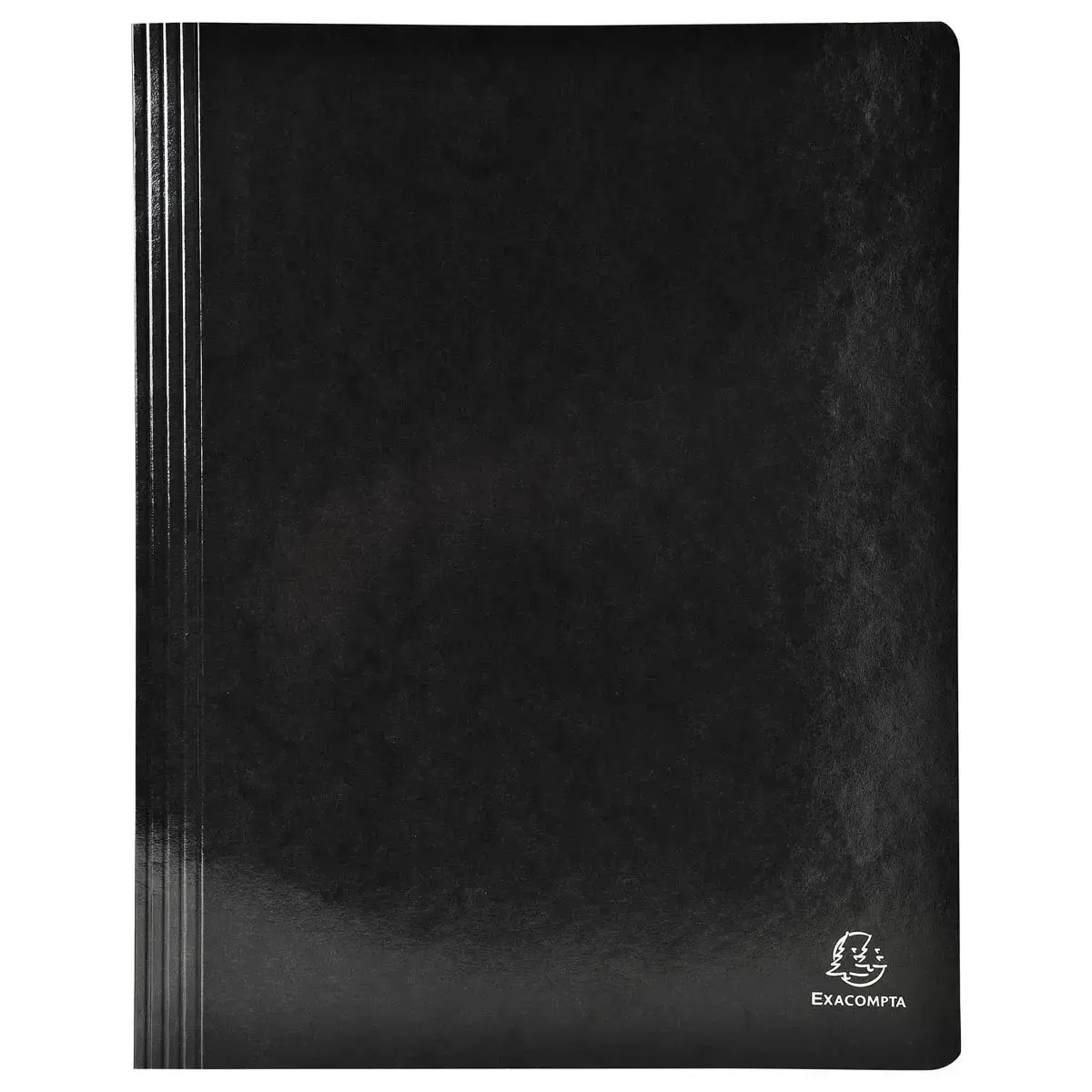 Chemise à lamelle carte lustrée pelliculée 355gm² Iderama - A4 - Noir - EXACOMPTA