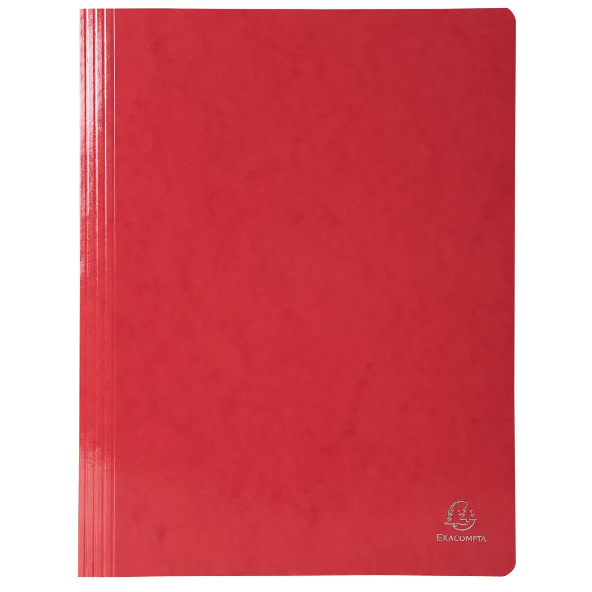 Chemise à lamelle carte lustrée pelliculée 355gm² Iderama - A4 - Rouge - EXACOMPTA