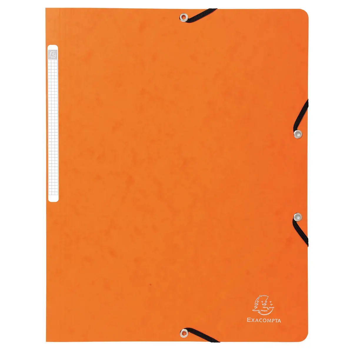 Chemise &agrave; &eacute;lastique sans rabat carte lustr&eacute;e 355gm&sup2; - A4 - Orange - EXACOMPTA 
