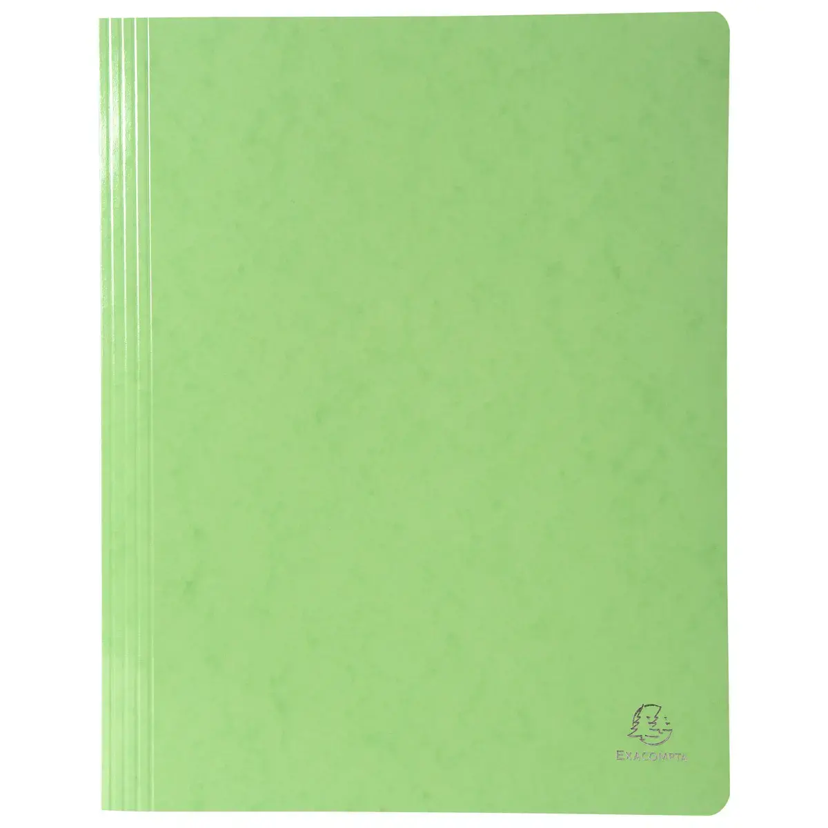 Chemise à lamelle carte lustrée pelliculée 355gm² Iderama - A4 - Vert anis - EXACOMPTA