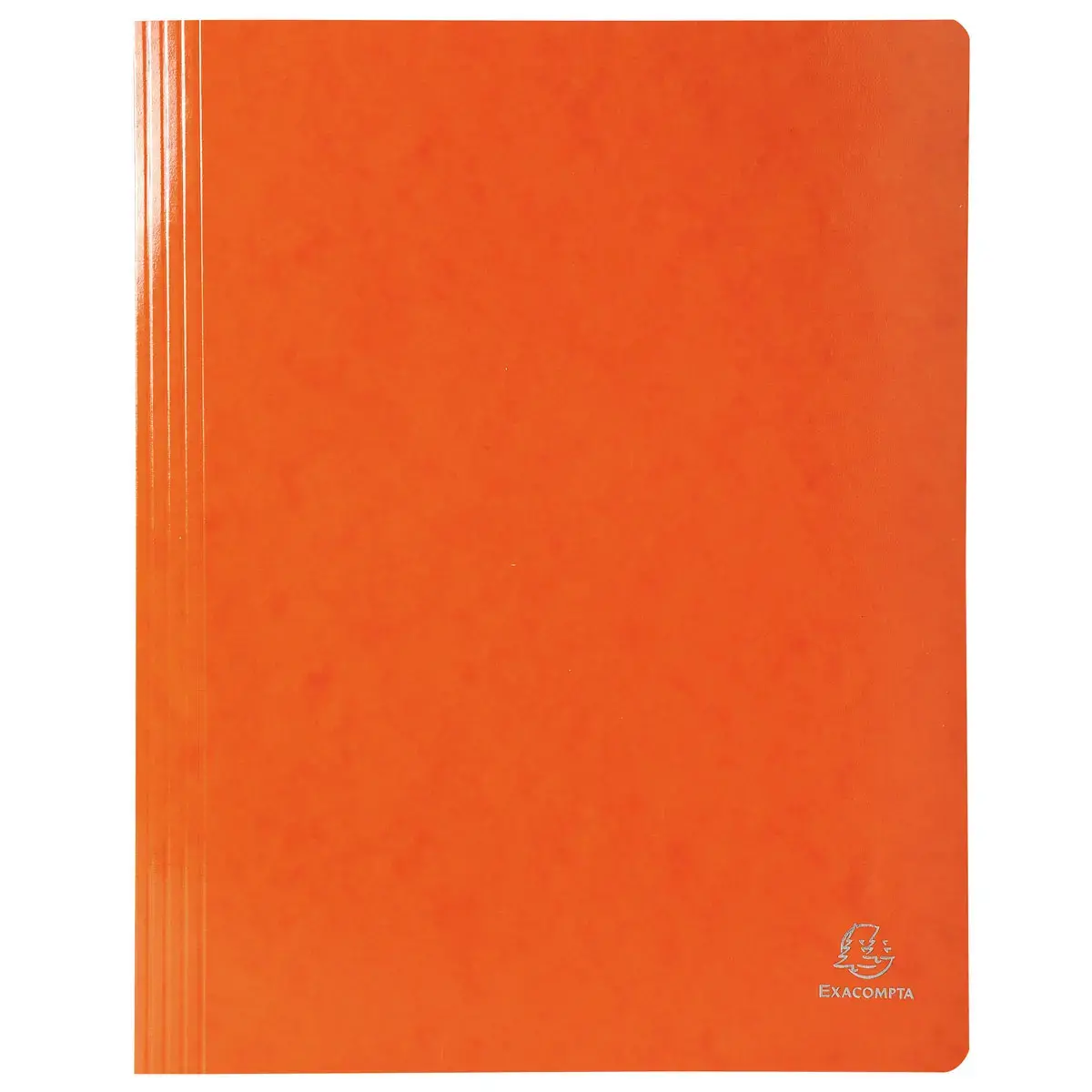 Chemise à lamelle carte lustrée pelliculée 355gm² Iderama - A4 - Orange - Exacompta