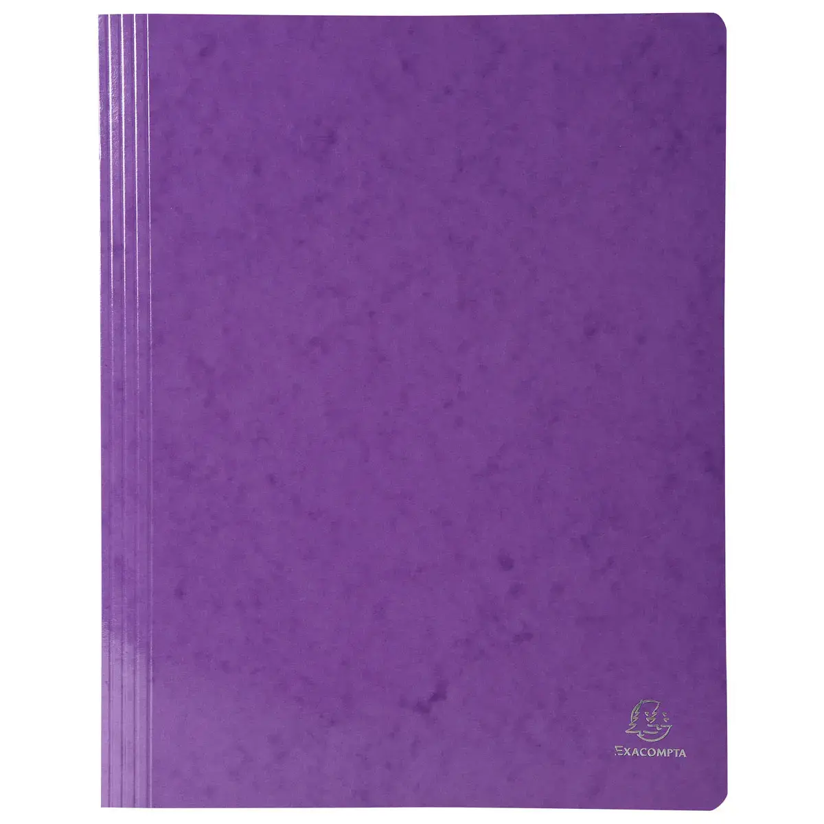Chemise à lamelle carte lustrée pelliculée 355gm² Iderama - A4 - Violet - EXACOMPTA