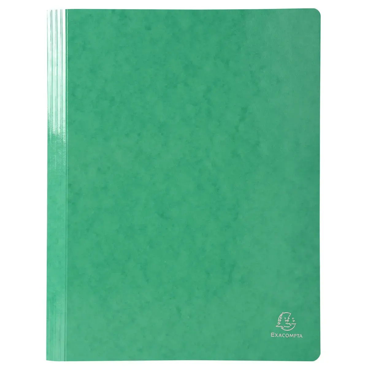 Chemise à lamelle carte lustrée pelliculée 355gm² Iderama - A4 - Vert foncé - Exacompta