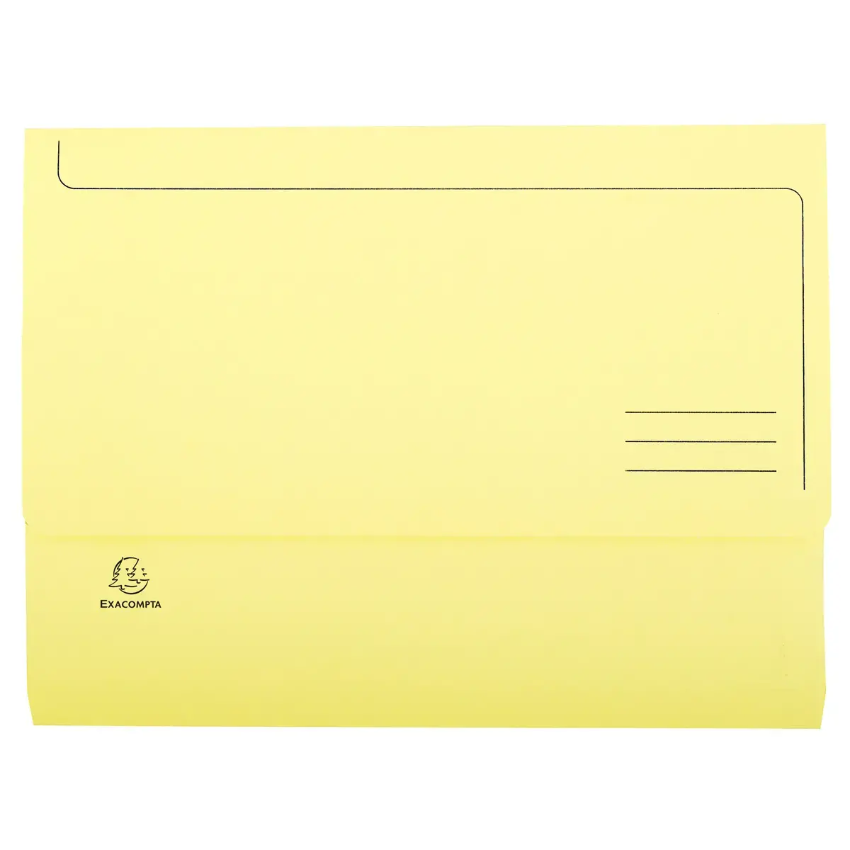 Paquet de 50 chemises poche SUPER 210 - 24,5x32,5cm - Canari - EXACOMPTA 