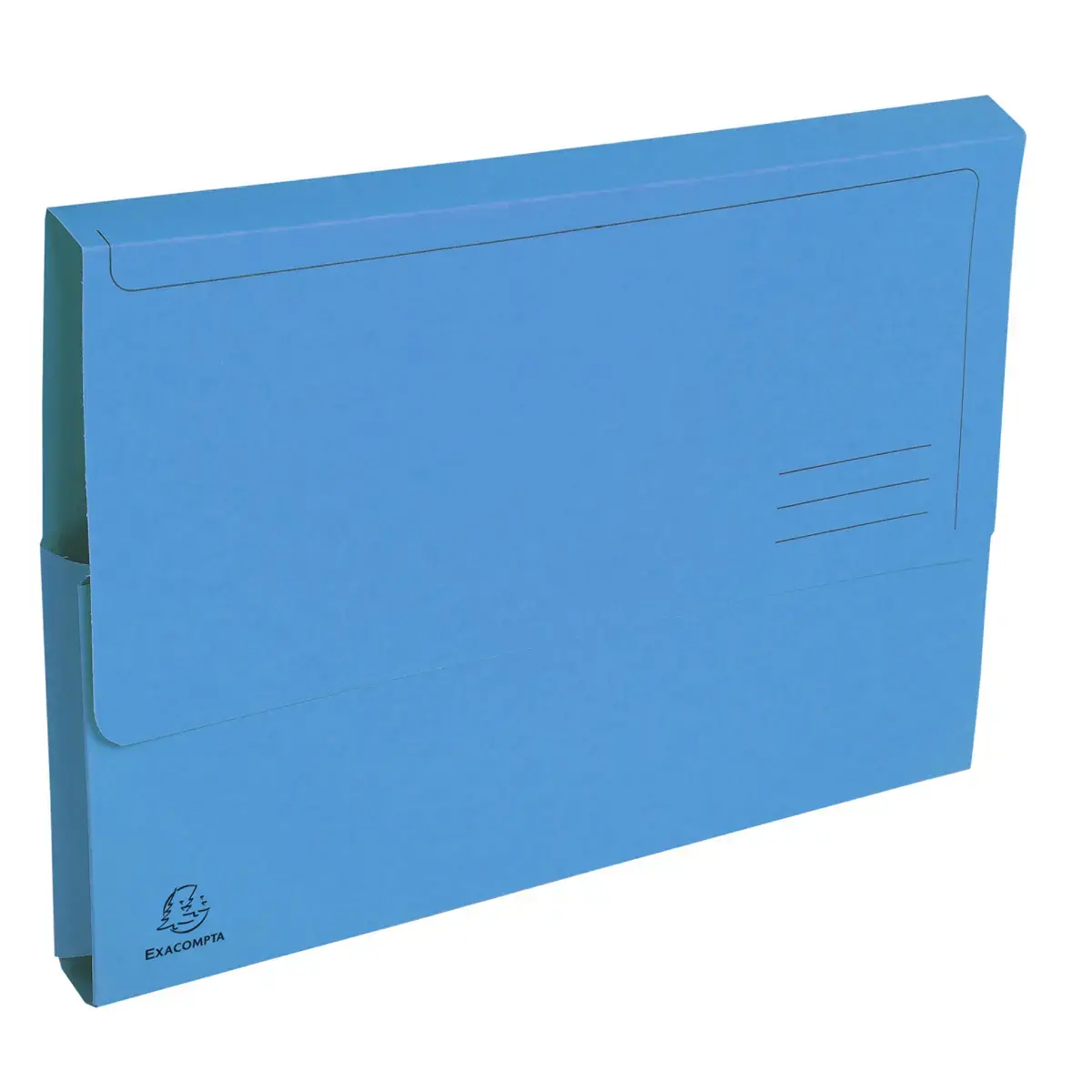 Paquet de 10 chemises poche coloris vifs Forever - 24x32cm - Bleu clair - EXACOMPTA